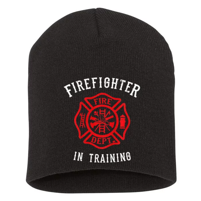 Firefighter for Cute Fire Fighter Short Acrylic Beanie