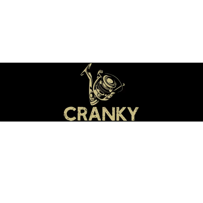 Funny Fishing Cranky Fishing Reel Gits Gift Bumper Sticker