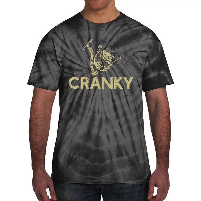 Funny Fishing Cranky Fishing Reel Gits Gift Tie-Dye T-Shirt