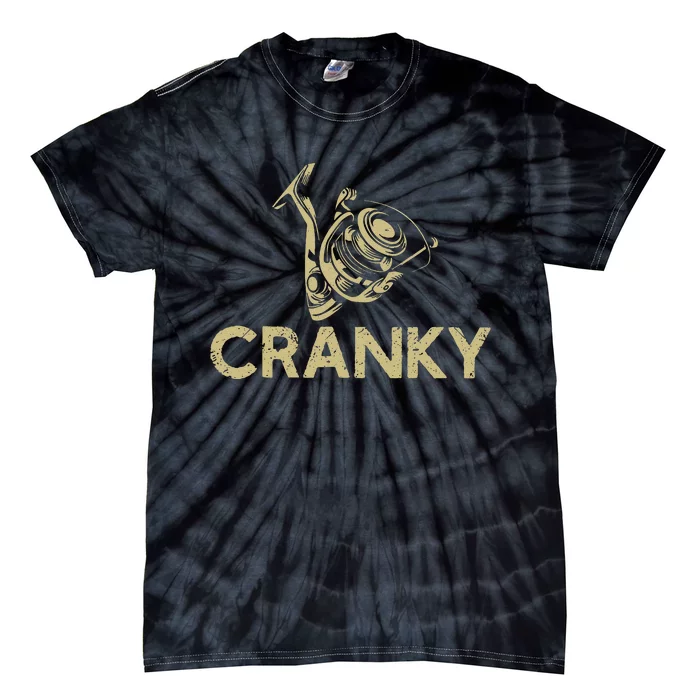 Funny Fishing Cranky Fishing Reel Gits Gift Tie-Dye T-Shirt