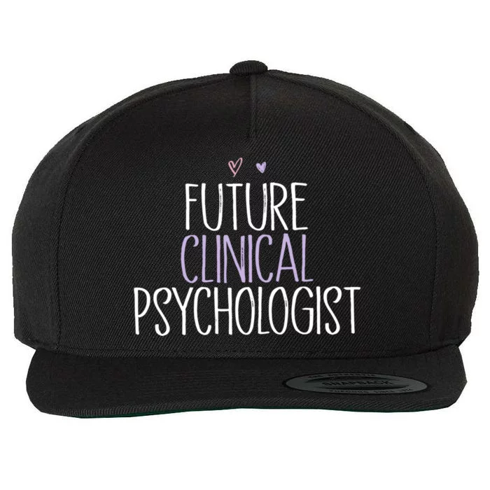 Funny Future Clinical Psychologist Gift Wool Snapback Cap