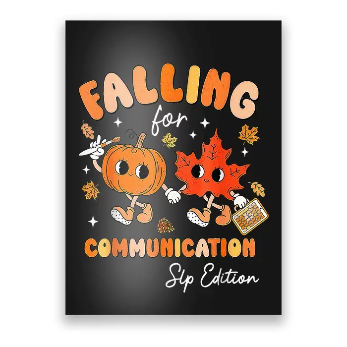 Falling For Communication Slp Edition Fall Thanksgiving Poster