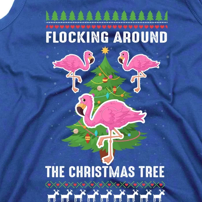 Flamingo Funny Christmas Tree Great Gift Tank Top