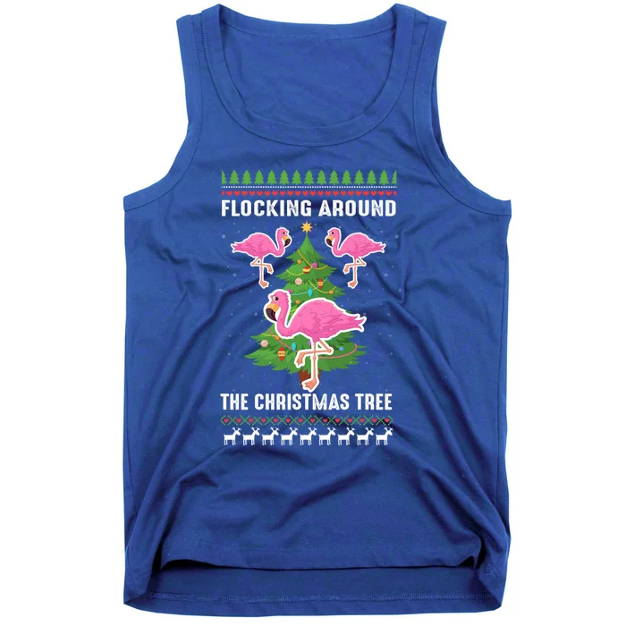 Flamingo Funny Christmas Tree Great Gift Tank Top