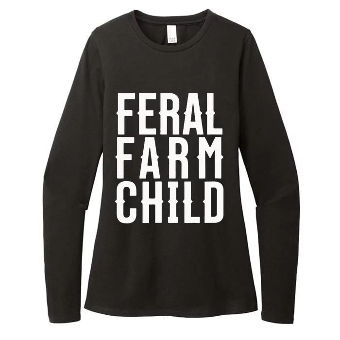 Feral Farm Child. Energetic Farm And Proud Parents Womens CVC Long Sleeve Shirt