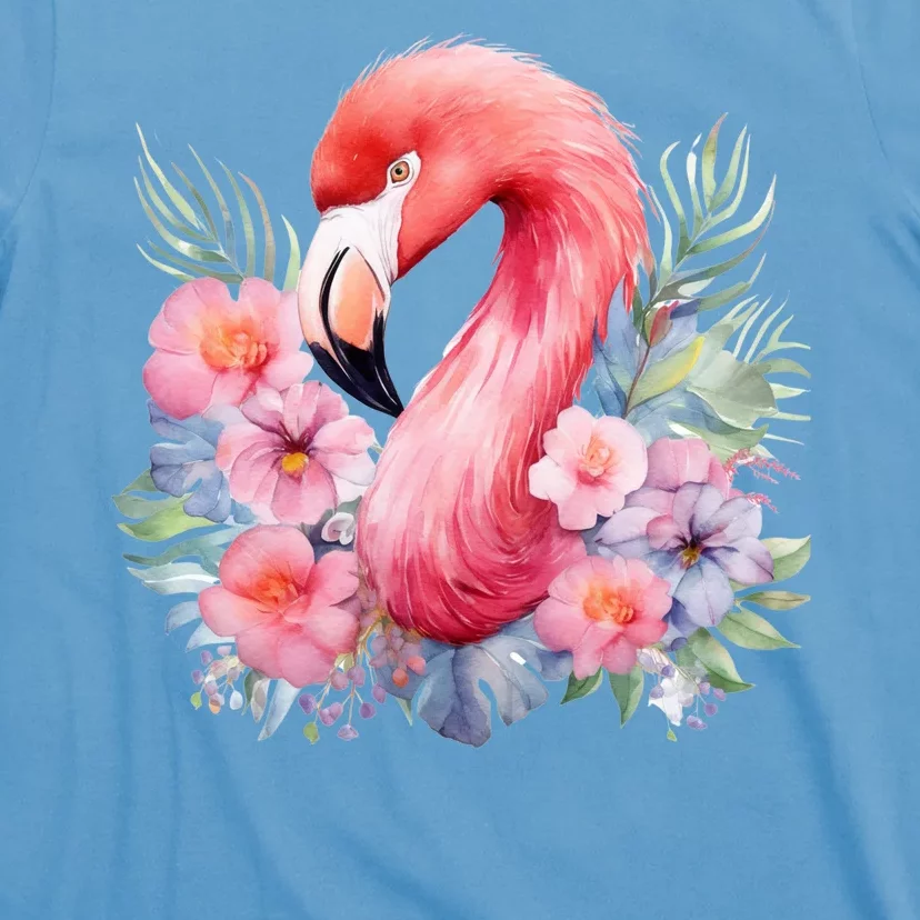 Floral Flamingo Cute Tropical T-Shirt