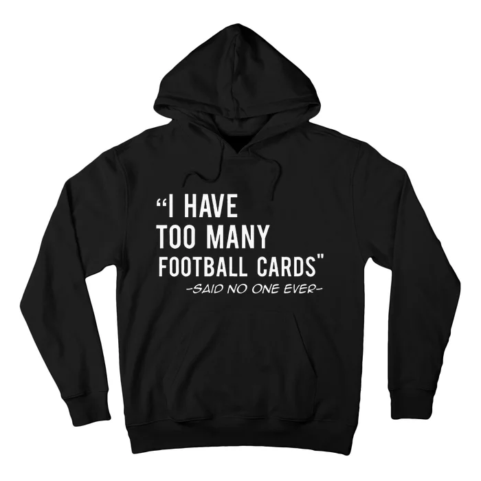 Funny Football Cards Collector Hoodie