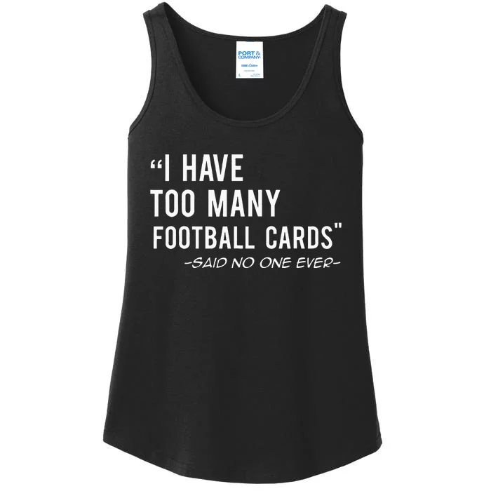 Funny Football Cards Collector Ladies Essential Tank