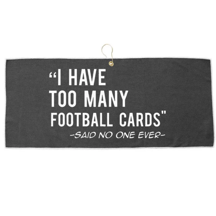 Funny Football Cards Collector Large Microfiber Waffle Golf Towel