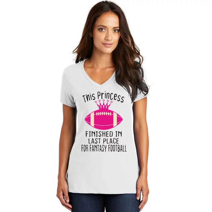 Fantasy Football Champion I Suck At Fantasy Football Unicorn Women's V-Neck T-Shirt