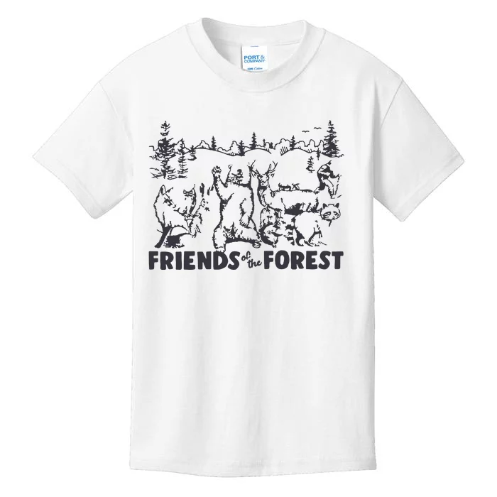 Forest Friends Camping Retro Camp Kids T-Shirt