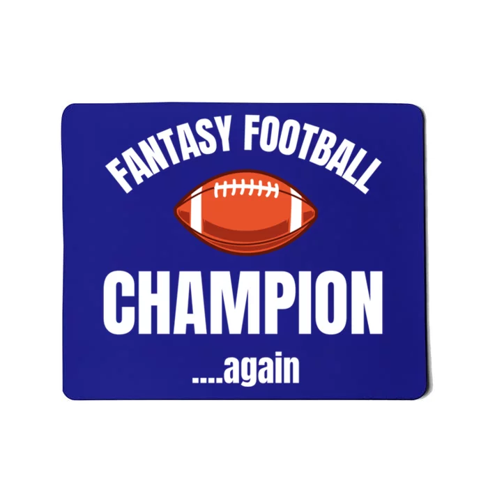 Fantasy Football Champion Repeat Winner Gift Mousepad