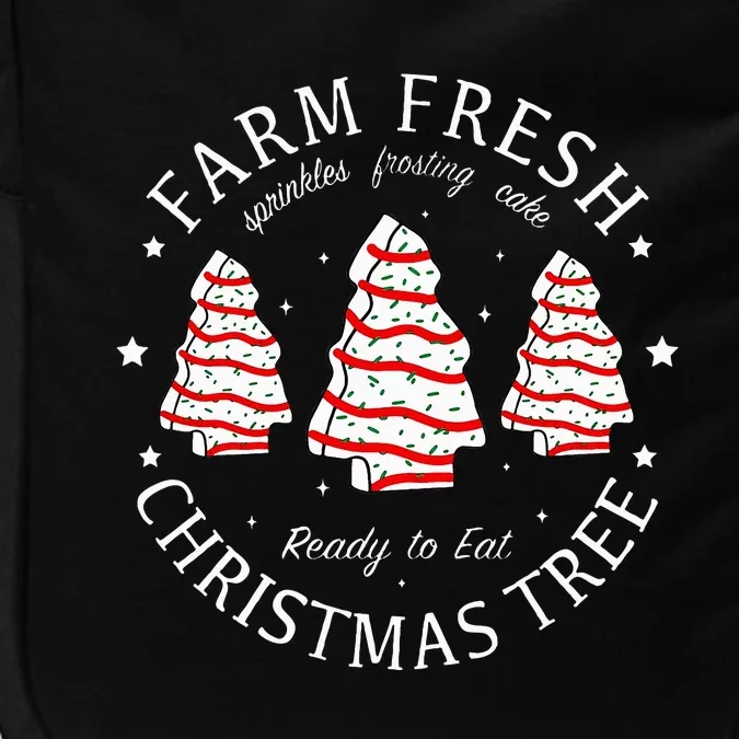 Farm Fresh Christmas Tree Cakes Funny Tree Farm Xmas Pajamas Impact Tech Backpack