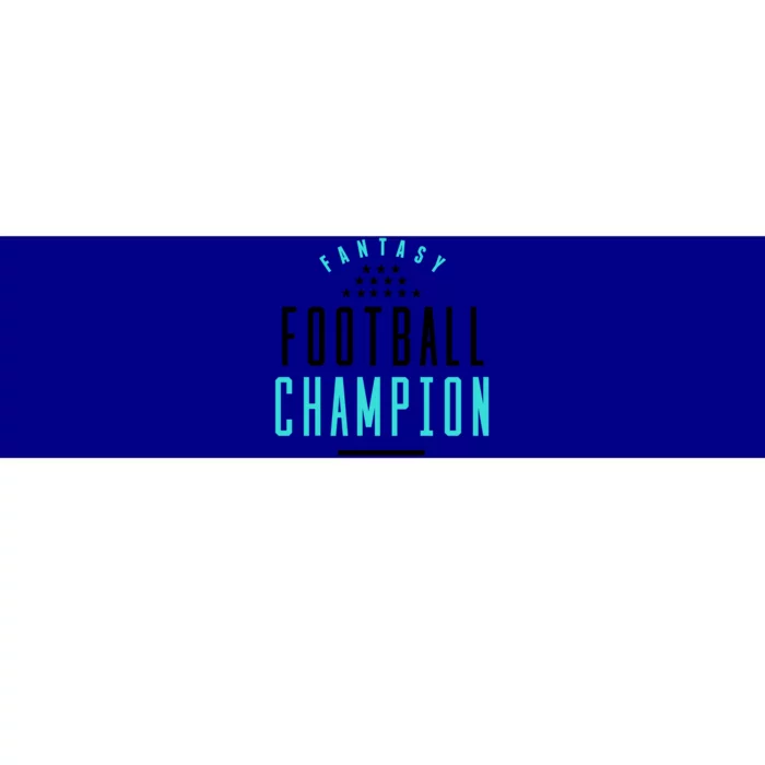 Fantasy Football Champion Winner League Draft Team Gift Bumper Sticker