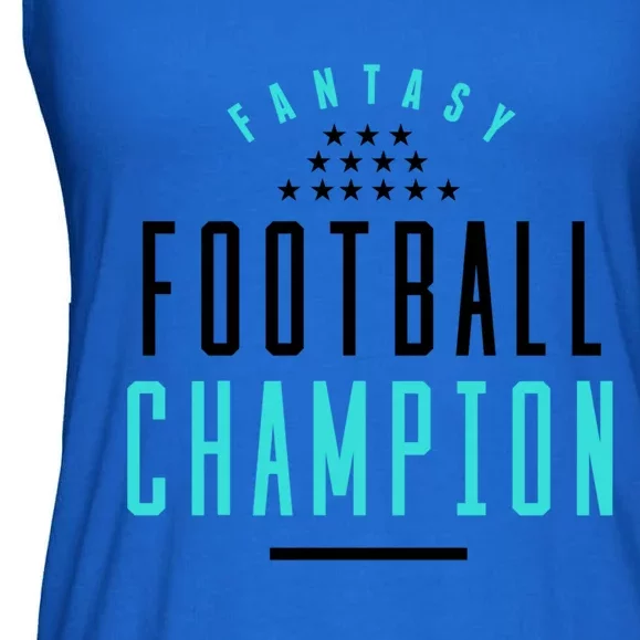 Fantasy Football Champion Winner League Draft Team Gift Ladies Essential Flowy Tank