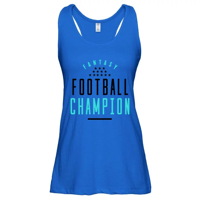 Fantasy Football Champion Winner League Draft Team Gift Ladies Essential Flowy Tank