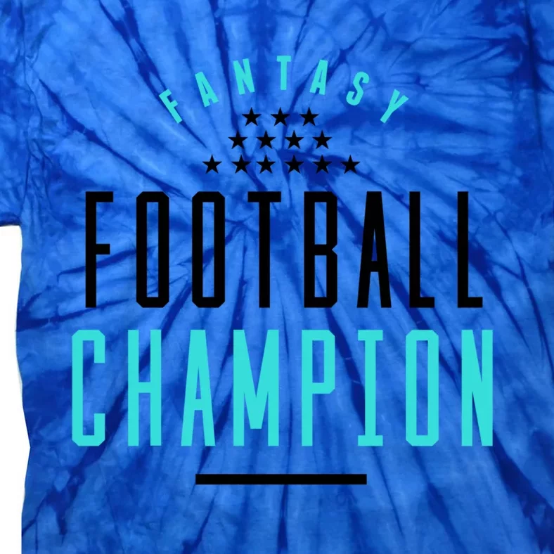 Fantasy Football Champion Winner League Draft Team Gift Tie-Dye T-Shirt