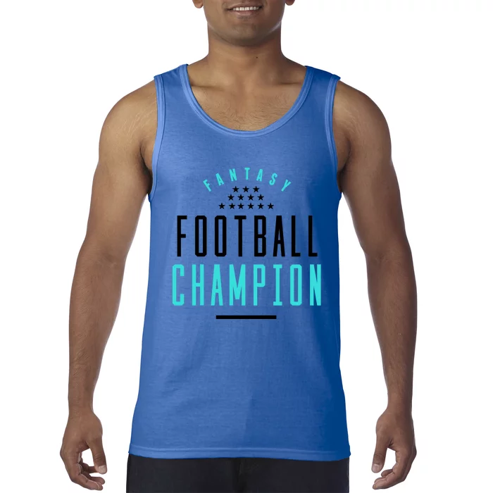 Fantasy Football Champion Winner League Draft Team Gift Tank Top