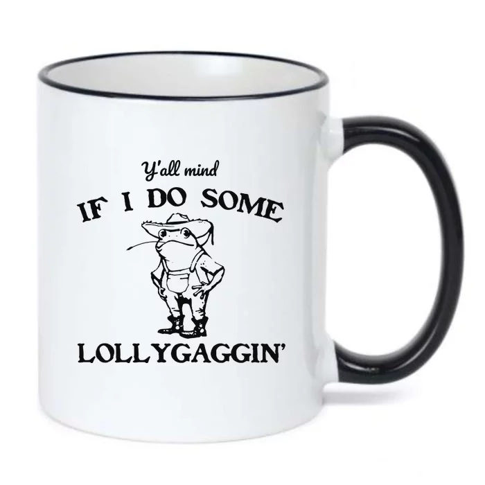 Funny Frog Cowboy Frog Black Color Changing Mug