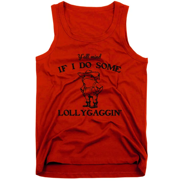 Funny Frog Cowboy Frog Tank Top