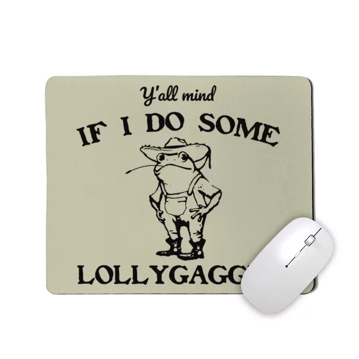 Funny Frog Cowboy Frog Mousepad