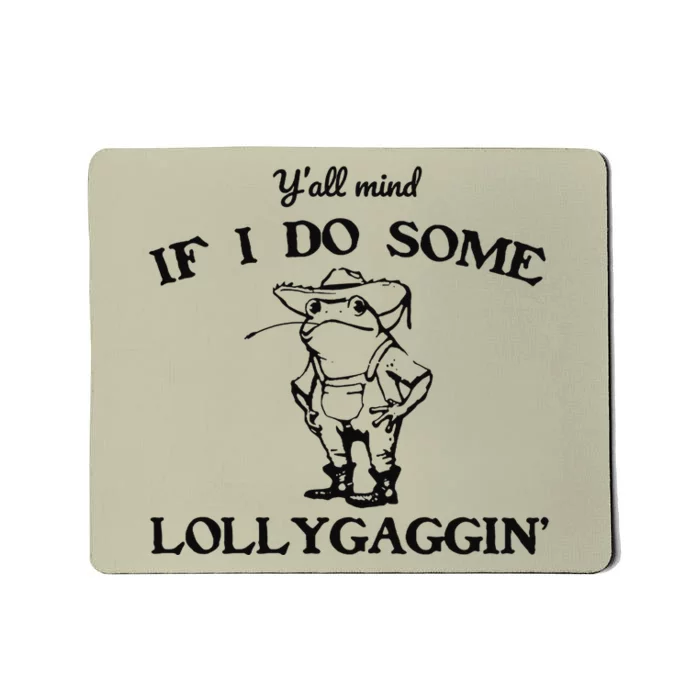 Funny Frog Cowboy Frog Mousepad