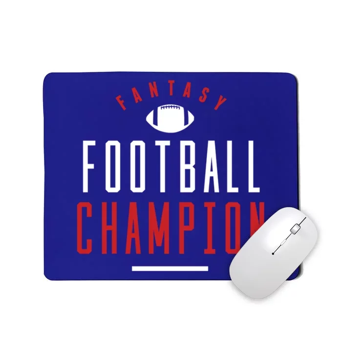 Fantasy Football Champion Winner League Draft Team Gift Mousepad