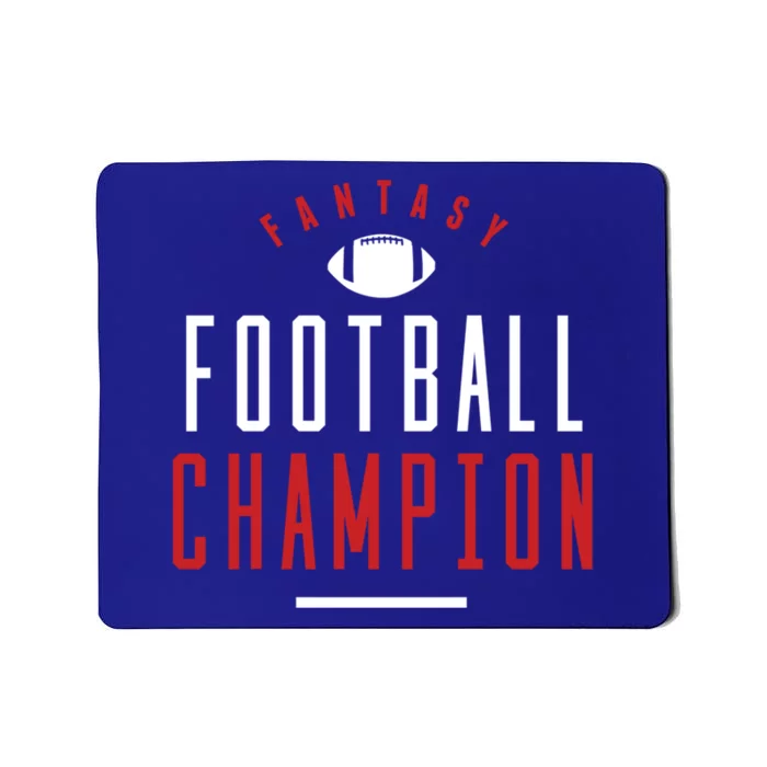 Fantasy Football Champion Winner League Draft Team Gift Mousepad