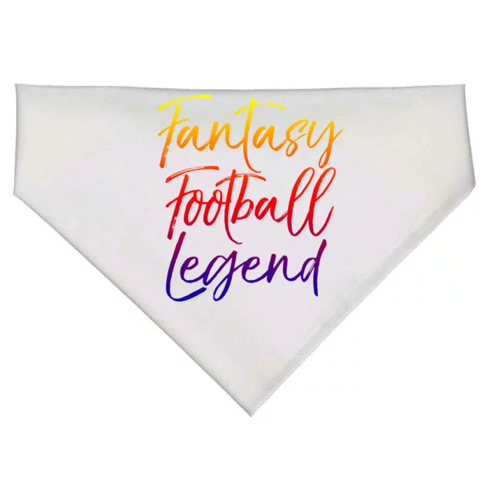 Fantasy Football Championship Winner Fantasy Football Legend Meaningful Gift USA-Made Doggie Bandana