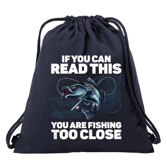 Funny Fishing Design For Fishes Fishing Lover Drawstring Bag