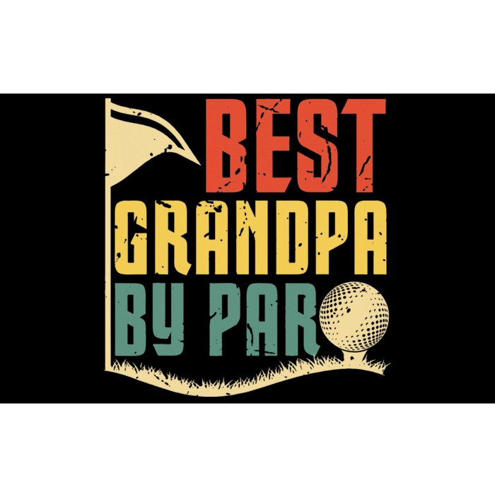 Funny Father's Day for Golf Lover Best Grandpa By Par Bumper Sticker