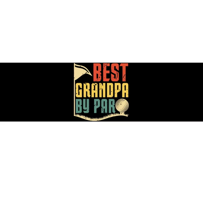 Funny Father's Day for Golf Lover Best Grandpa By Par Bumper Sticker