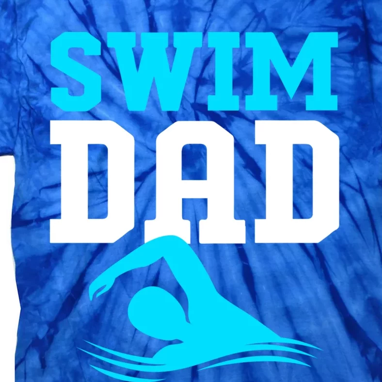 Funny Fathers Day Swimming Swim Dad Gift Tie-Dye T-Shirt