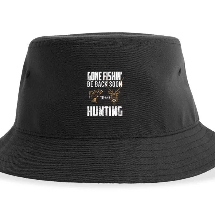 Funny Fish Deer Hunter Gag Gift Sustainable Bucket Hat