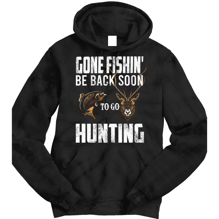 Funny Fish Deer Hunter Gag Gift Tie Dye Hoodie