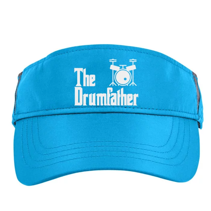 Funny Fathers Day The Drumfather Drummer Musician Dad Gift Adult Drive Performance Visor