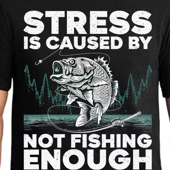 Funny Fishing Design For  Bass Fly Fishing Lovers Pajama Set