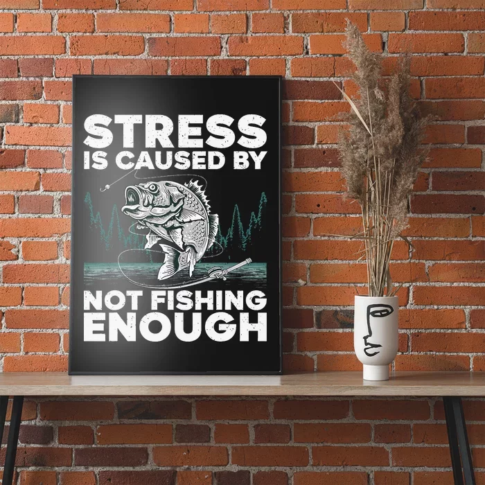 Funny Fishing Design For  Bass Fly Fishing Lovers Poster