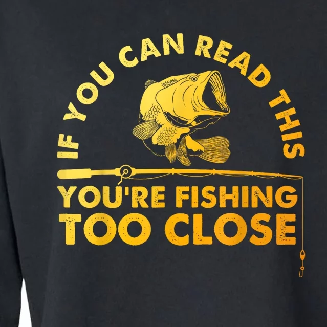 Funny Fishing Design For Bass Fishing Lover Cropped Pullover Crew