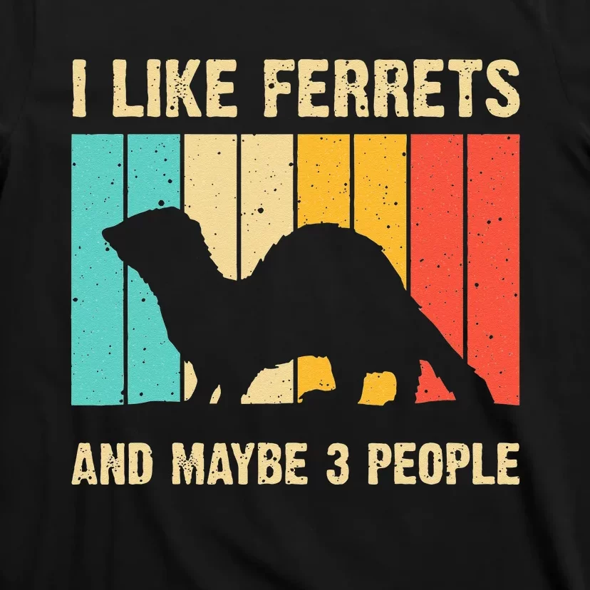 Funny Ferret Design For Men Women Ferret Lover Introvert T-Shirt