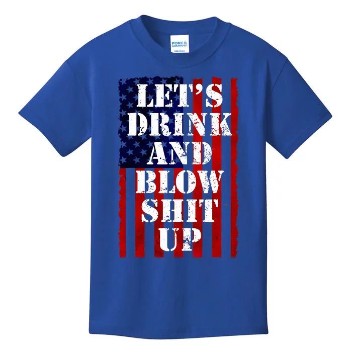 Funny Fireworks Day Drinking Kids T-Shirt