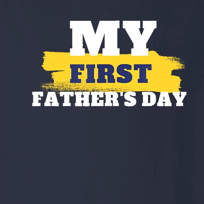 First Fathers Day Tee First Time Dad Father Gift Toddler Long Sleeve Shirt