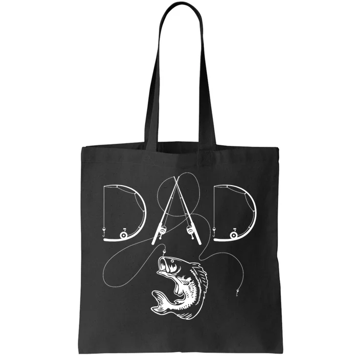 Funny Fisherman Dad Fishing Enthusiast Fish Lover Daddy Father Gift Tote Bag