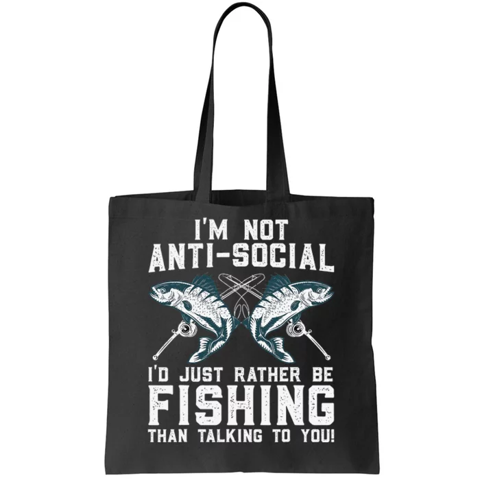 Funny Fishing Design For Wo Fisherman Fishing Lover Tote Bag