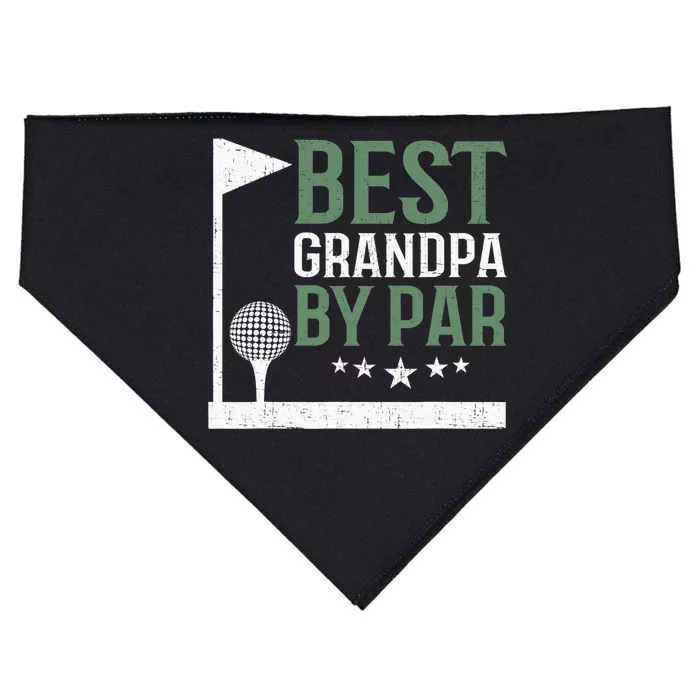 Funny Father's Day Gift for Golf Lovers USA-Made Doggie Bandana