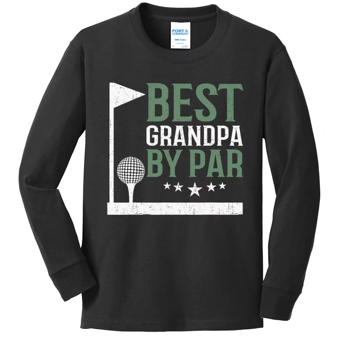 Funny Father's Day Gift for Golf Lovers Kids Long Sleeve Shirt