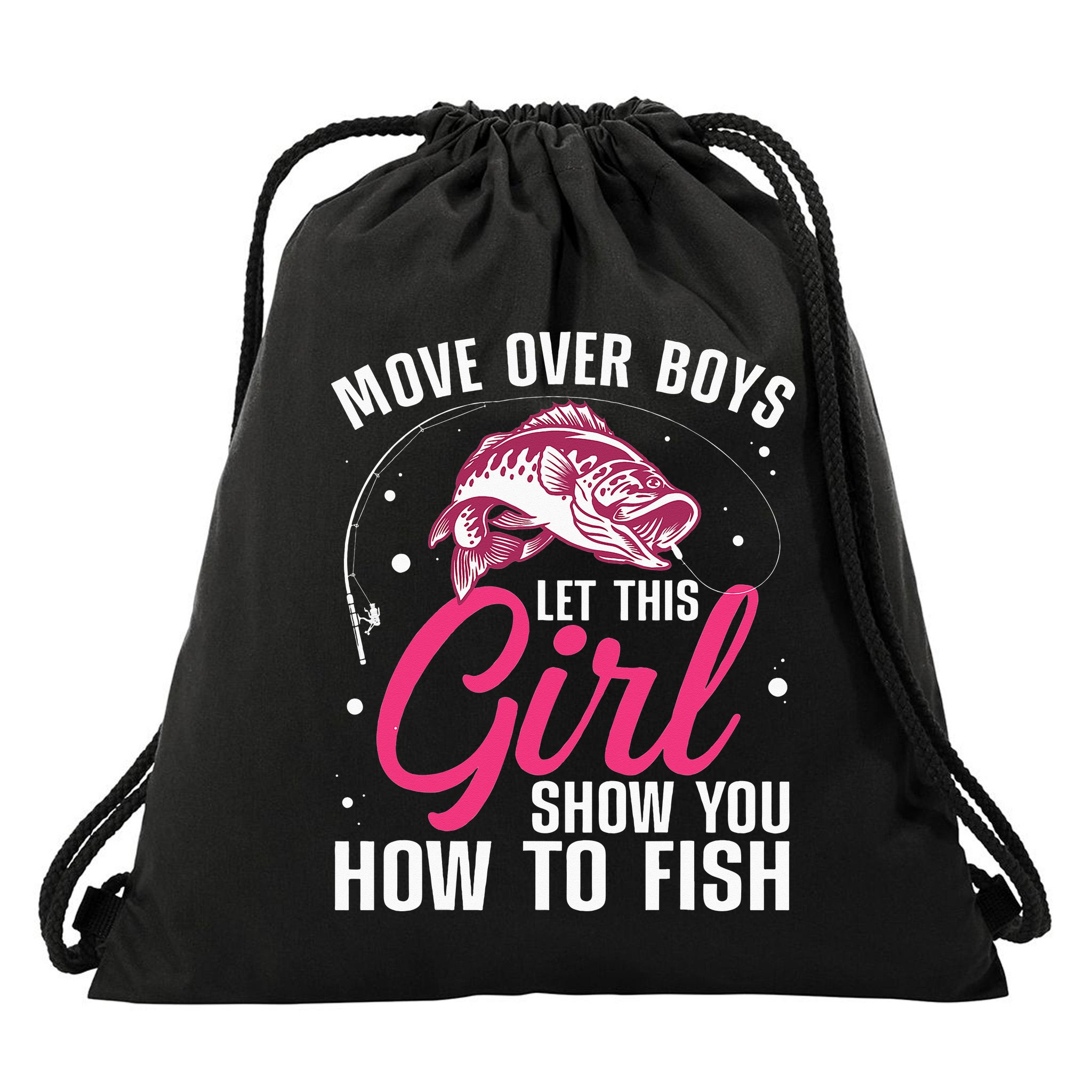 Funny Fishing Design For Fisherman Fishing Lover Drawstring Bag