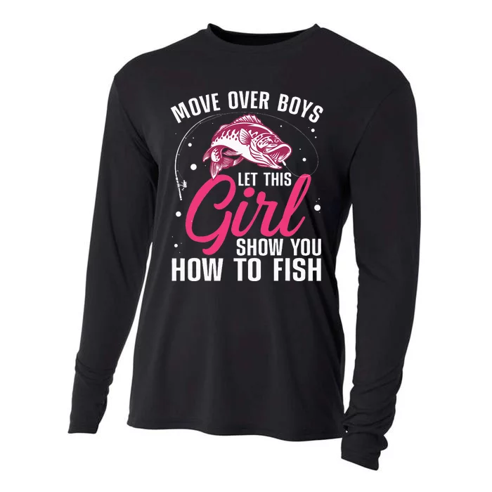 Funny Fishing Design For  Fisherman Fishing Lover Cooling Performance Long Sleeve Crew