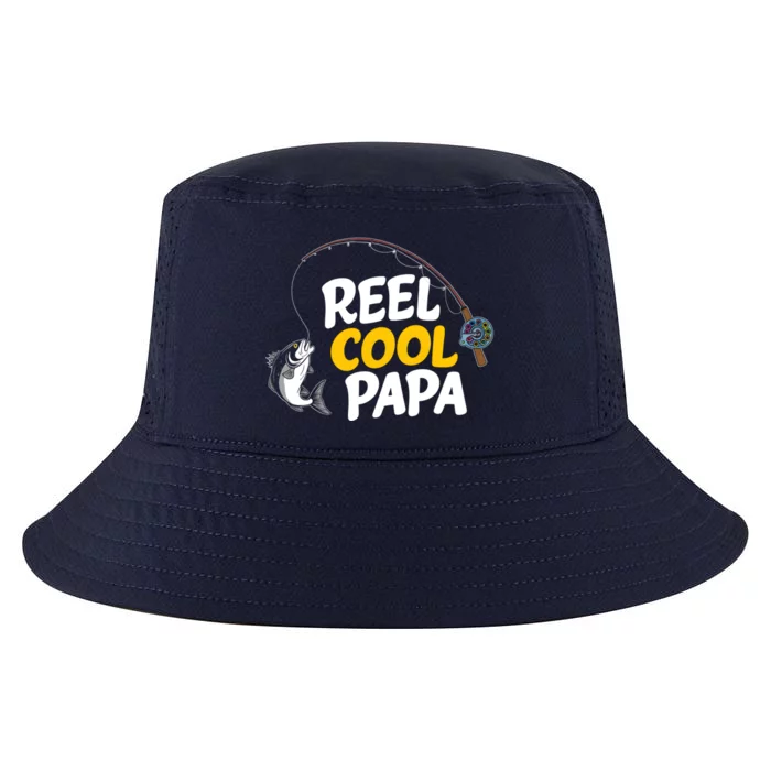 Funny FatherS Day Fish Reel Cool Fisher Papa Fishing Dad Funny Gift Cool Comfort Performance Bucket Hat