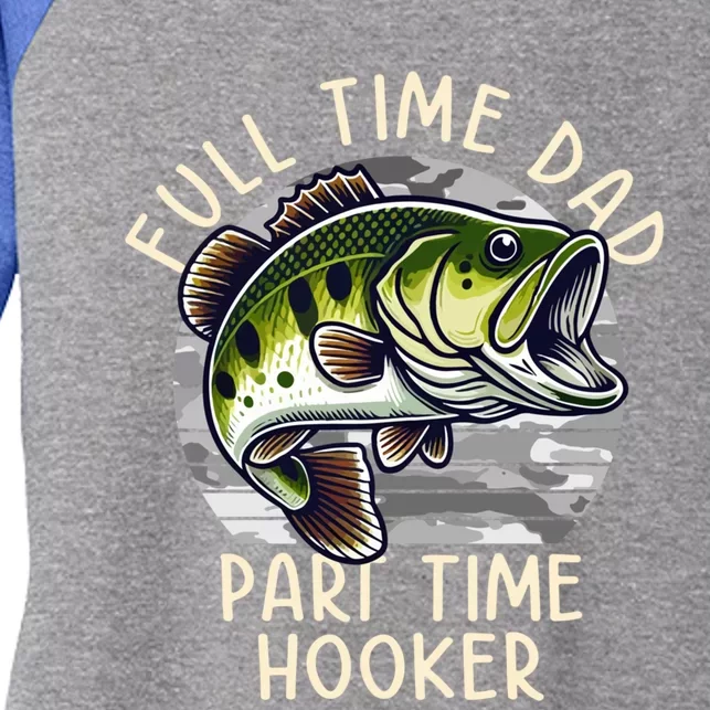 Funny Fishing Dad Gift Women's Tri-Blend 3/4-Sleeve Raglan Shirt